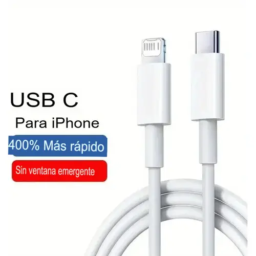 Sin marca Cable iphone tipo C carga rapida