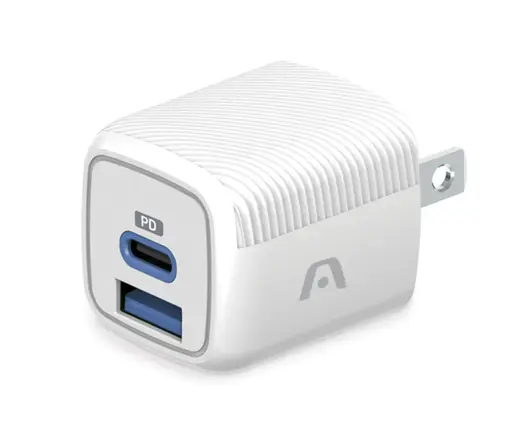 Sin marca ADAPTADOR ARGOM CARGADOR PARA PARED TYPE-C/USB 38W WHITE (ARG-AC-0116WT)