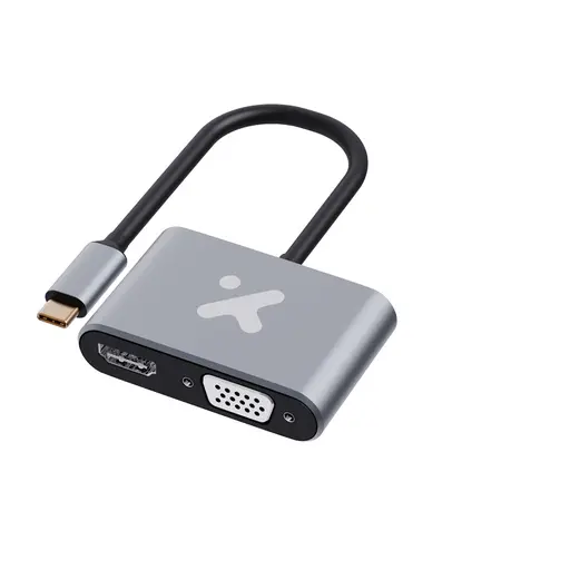 Sin marca ADAPTADOR XTECH USB-C TO VGA/HDMI FEMALE  (XTC-542)