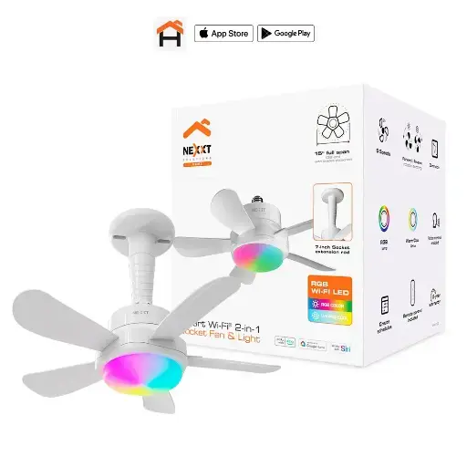 Sin marca ABANICO DE TECHO NEXXT SMART NHA-F100 WITH RGB LIGHT (MM107NXT72)